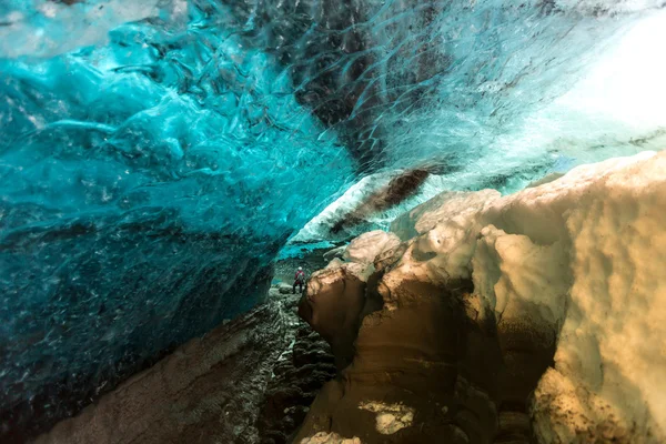 Ledová jeskyně na Islandu — Stock fotografie