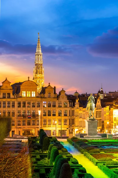 Belgium brüsszeli utca-és városrészlet — Stock Fotó