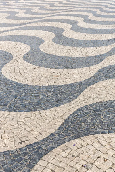 Piso de ladrillo azulejo en Lisboa — Foto de Stock