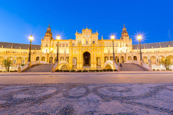 Фасад Испанской площади в Севилле — стоковое фото