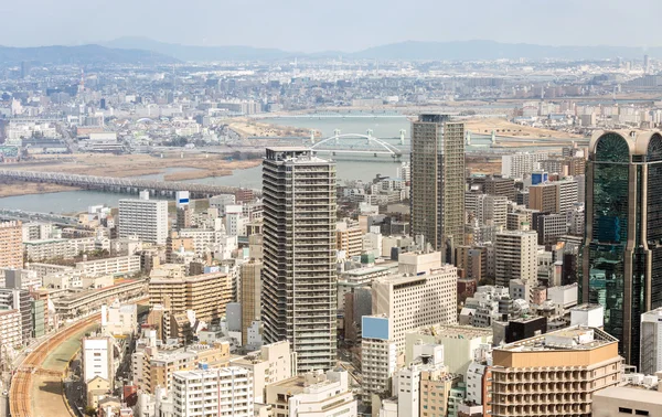Vista de la ciudad de Osaka — Foto de Stock