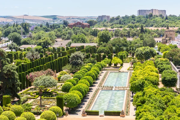 Maurském stylu zahrada v Cordoba — Stock fotografie