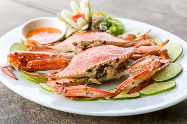 Vapeur crabe fruits de mer — Photo