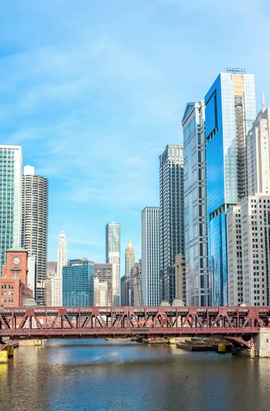 Chicago panorama do centro — Fotografia de Stock