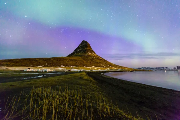 Luce del Nord Aurora borealis — Foto Stock