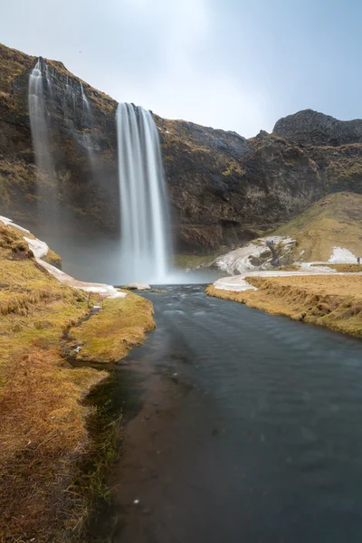 Cascada Seljalandsfoss en Islandia — Foto de Stock