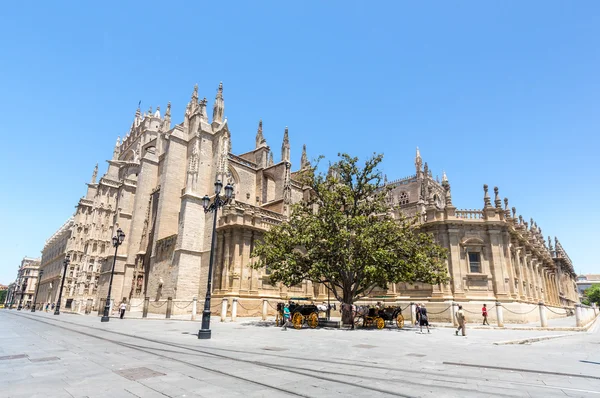 De kathedraal van Sevilla in Spanje — Stockfoto