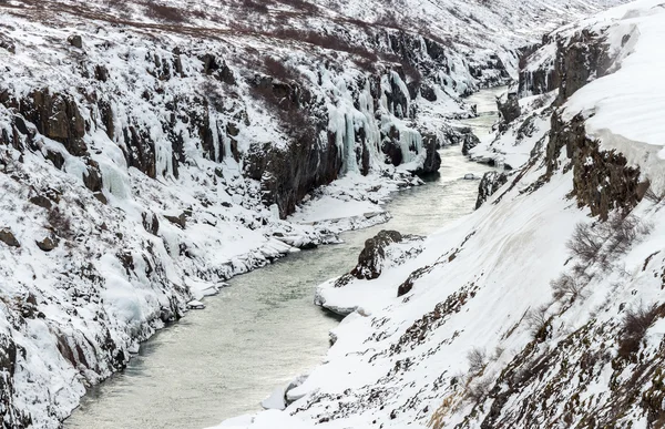 Paisaje invernal en Islandia — Foto de Stock