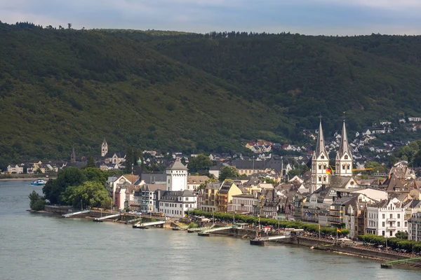 Boppard and river Rhine in Germany — Stock Photo, Image
