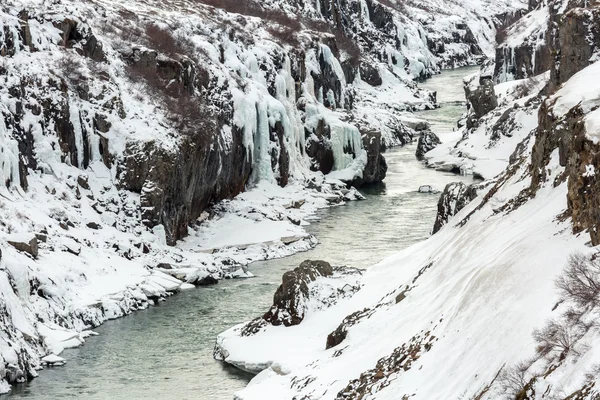 Paisaje invernal en Islandia — Foto de Stock