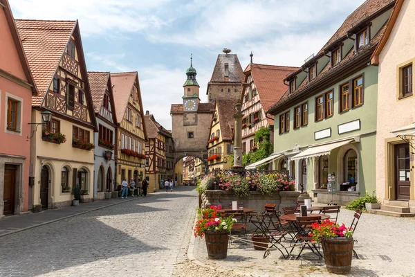 Rothenburg ob der Tauber en Allemagne — Photo