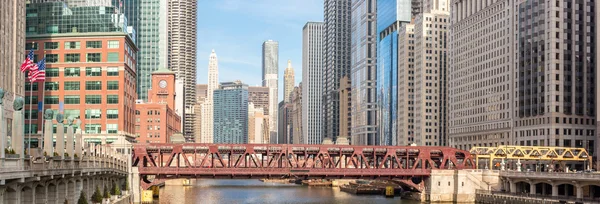 Chicago centro panorama —  Fotos de Stock