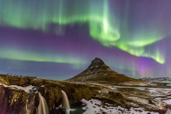 Northern Light in IJsland — Stockfoto