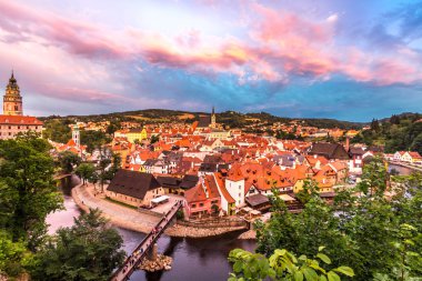 Çek Cumhuriyeti'nde Cesky Krumlov şehri