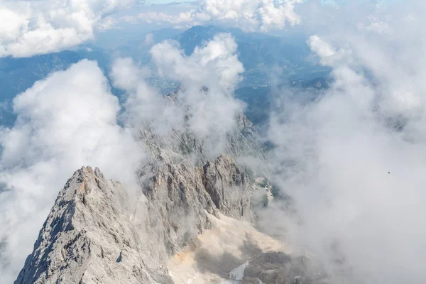 Vrchol hory Zugspitze, Německo — Stock fotografie