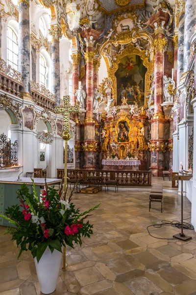 Pelgrimtochten kerk van Wies in Duitsland — Stockfoto