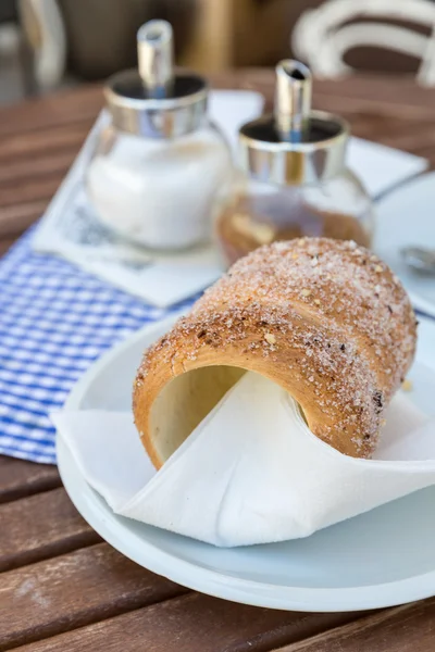 Trdelnik 糕点上表 — 图库照片