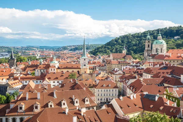 Praag stadsgezicht weergave — Stockfoto