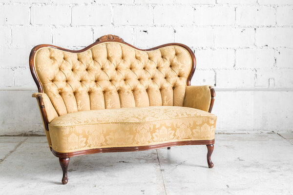 Brown Retro Sofa