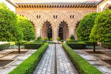 aljaferia alcazar Zaragoza Mağribi Bahçe