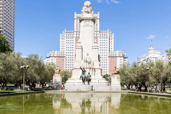 Plaza Espana в Мадриде — стоковое фото