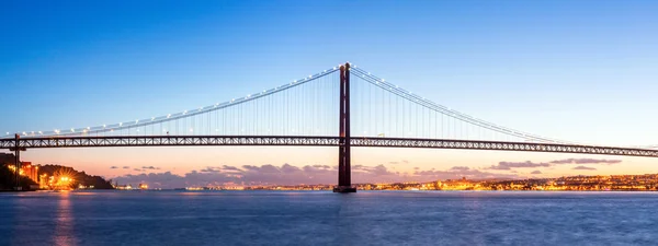 Lissabon Bridge Panorama — Stockfoto