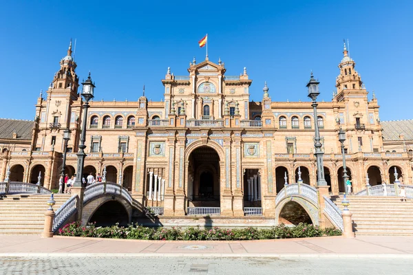 Spaanse plein in Sevilla — Stockfoto