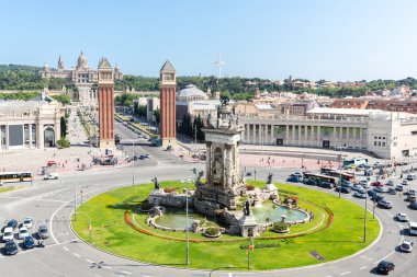 Barcelona'da plaza Espana