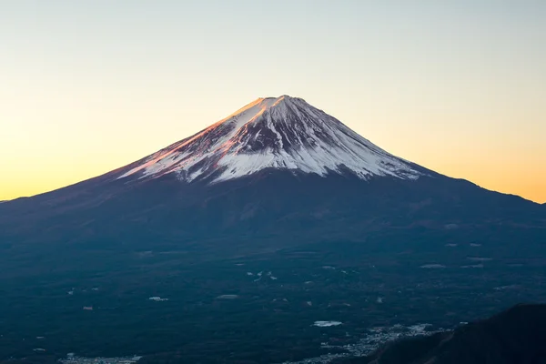 Berg fuji bei Sonnenaufgang in Japan — Stockfoto