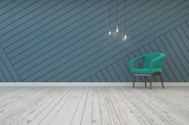 Oturma odasının 3 boyutlu görüntüleme