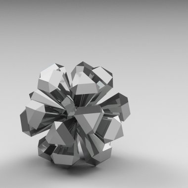 3D render soyut şekiller