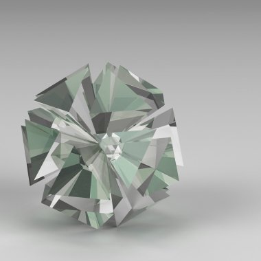 3D render soyut şekiller