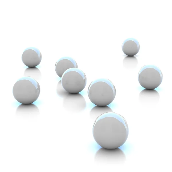 3d rendering abstract spheres — Stock Photo, Image