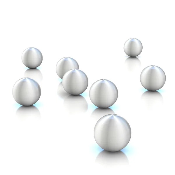 3d renderização esferas abstratas — Fotografia de Stock