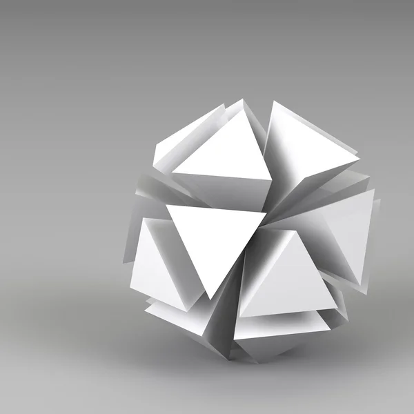 3Dレンダリング幾何学的形状 — ストック写真