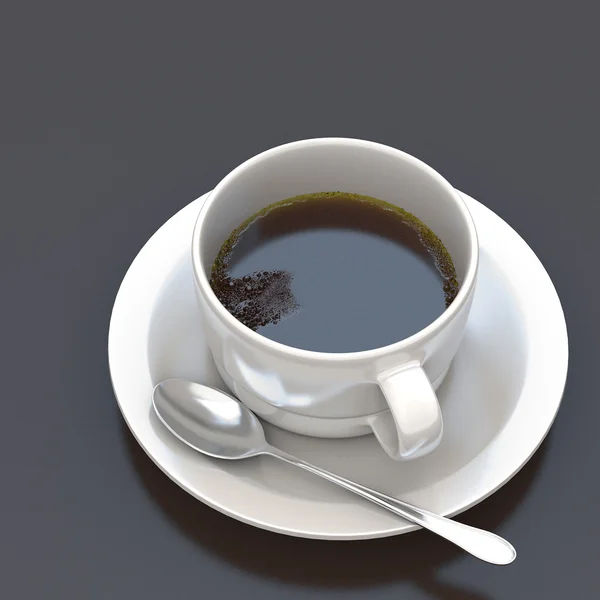 コーヒー 1 杯 3 d レンダリング — ストック写真