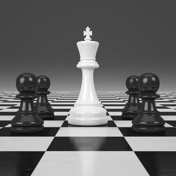 3D rendering senaste chessman — Stockfoto