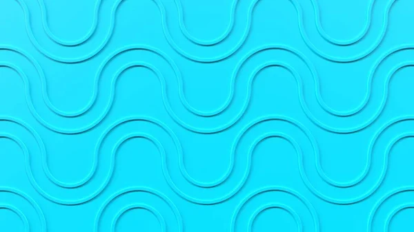 Render Abstract Pattern Blue Curved Lines — Stock Photo, Image