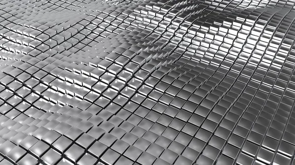 3d soyut arkaplan dalgası metal şekillerini görüntüle
