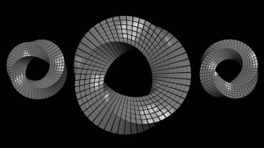 Mobius 'u küplerden 3d biçimlendir