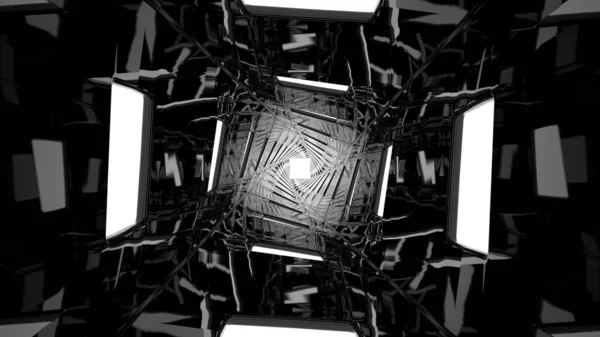 3D ayna sarmal tüneli karartma