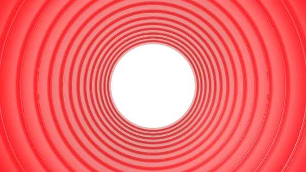 Render Red Tunnel Rings — Stock Photo, Image