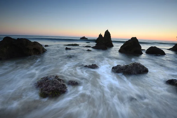 Pila di mare a malibu — Foto Stock