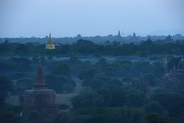 Pagodas Bagan Atardecer — Foto de Stock