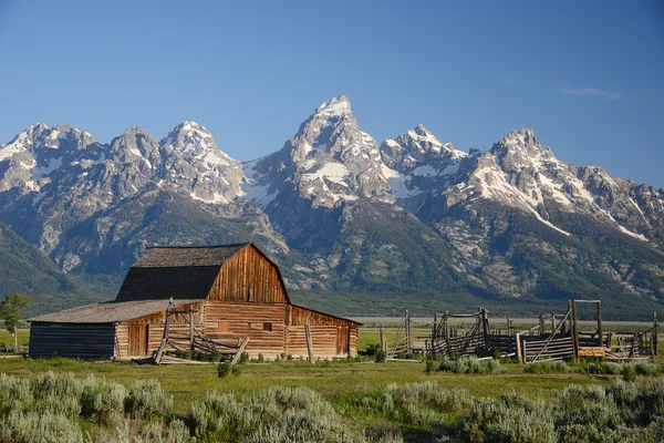 Schuur op grand teton — Stockfoto