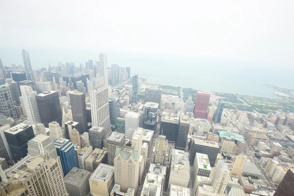 Luchtfoto bekijken van chicago — Stockfoto