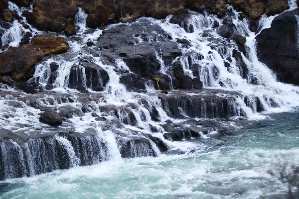 Hraunfossar tok — Stock fotografie