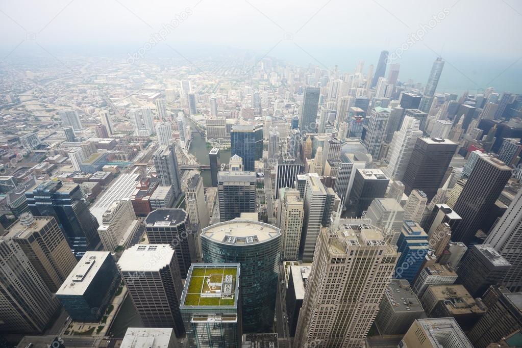 aerial view chicago