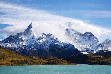 Şili Patagonya dağ