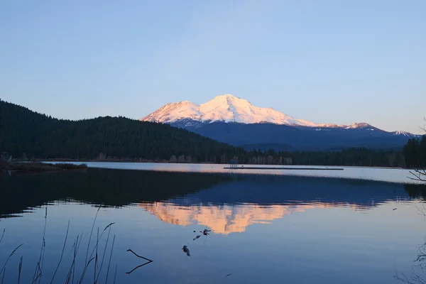 Mount shasta αντανάκλαση — Φωτογραφία Αρχείου